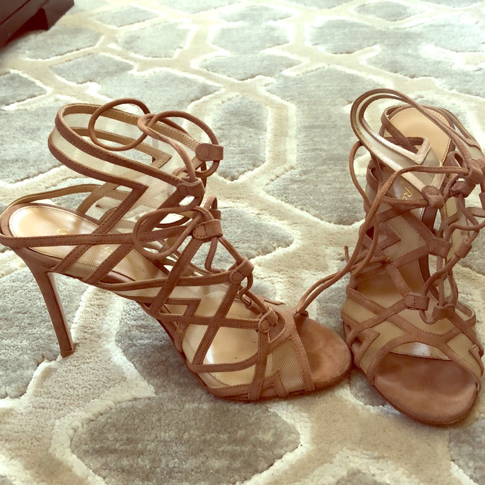 Gianvito Rossi lace-up heels